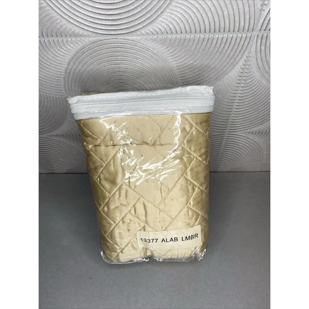 New Garnet Hill Lumbar Pillow Cover Creamy Beige / Golden 